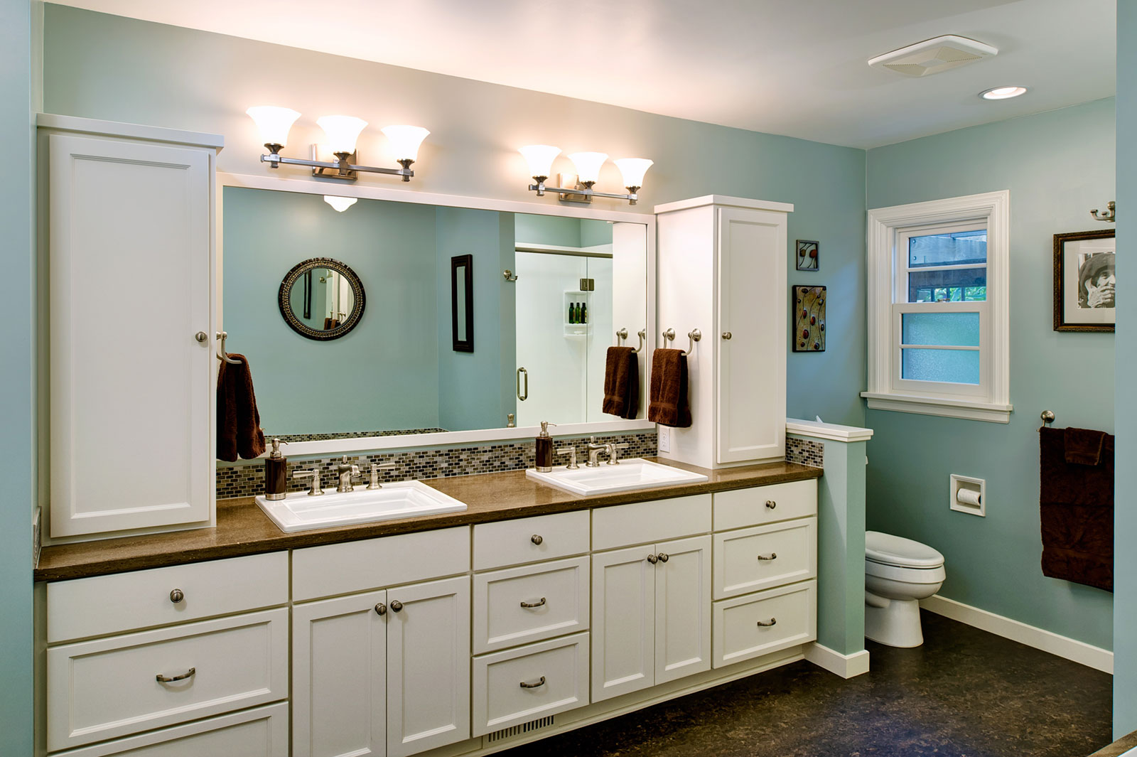 master bathroom remodel - Henderer Design + Build, Corvallis OR