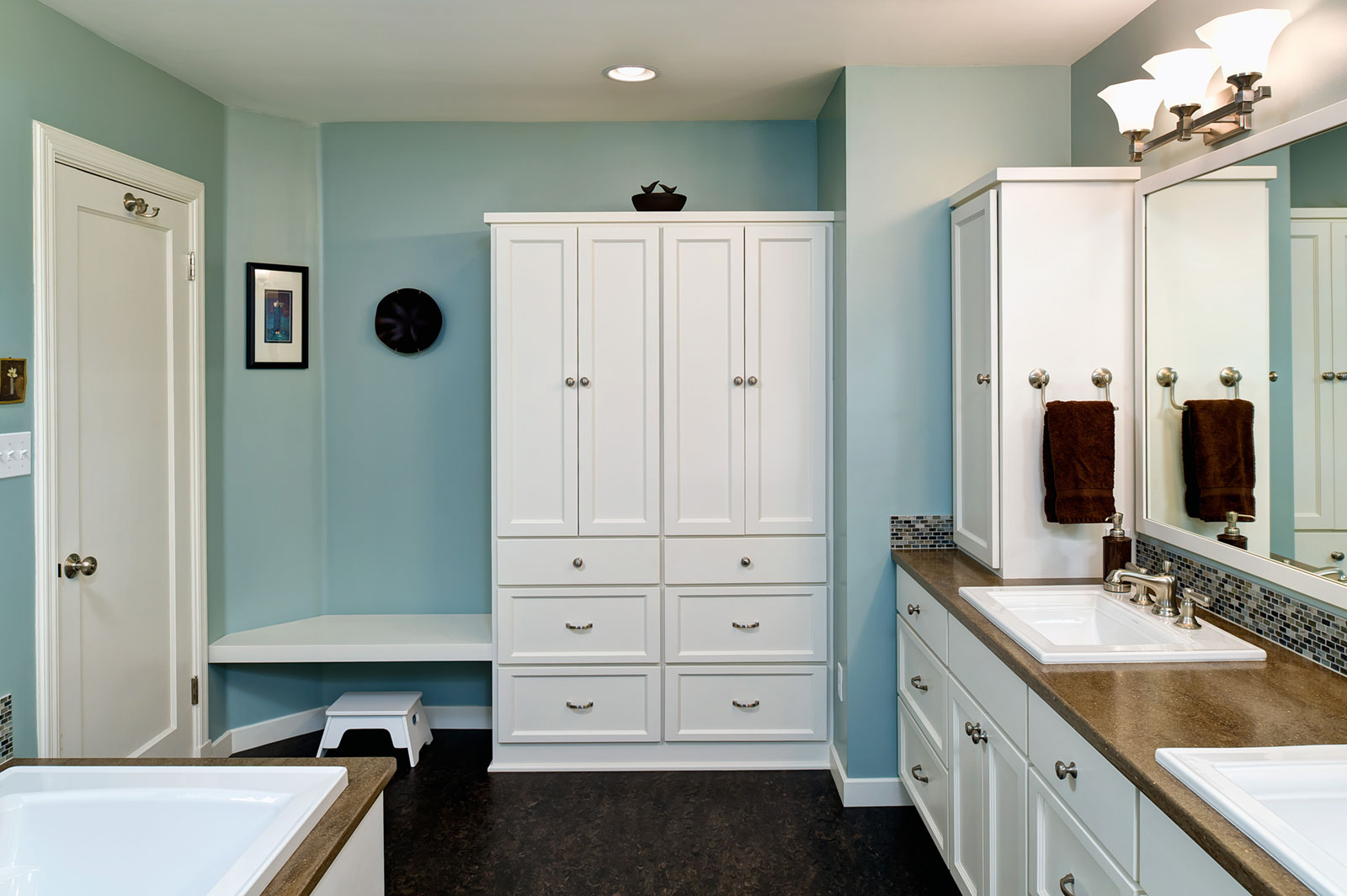 master bathroom remodel - Henderer Design + Build, Corvallis OR