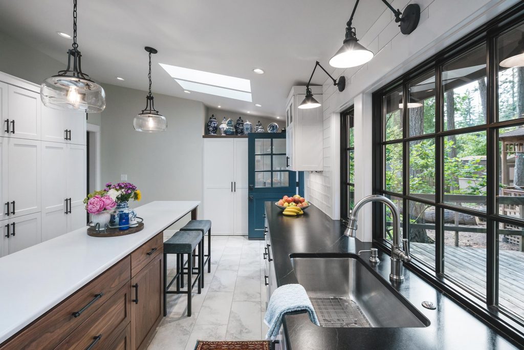 farmhouse industrial kitchen remodel in Corvallis, OR. Henderer Design + Build