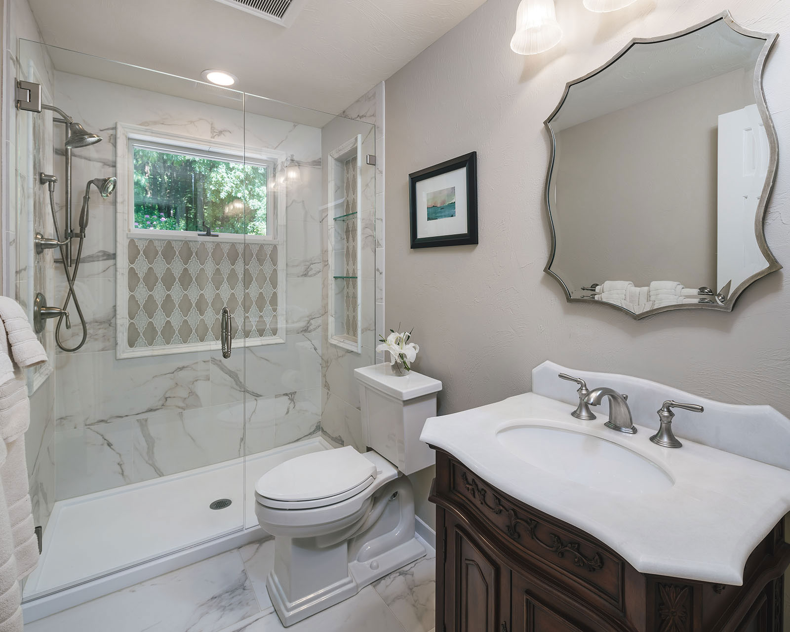 bathroom remodel - Henderer Design + Build, Corvallis OR