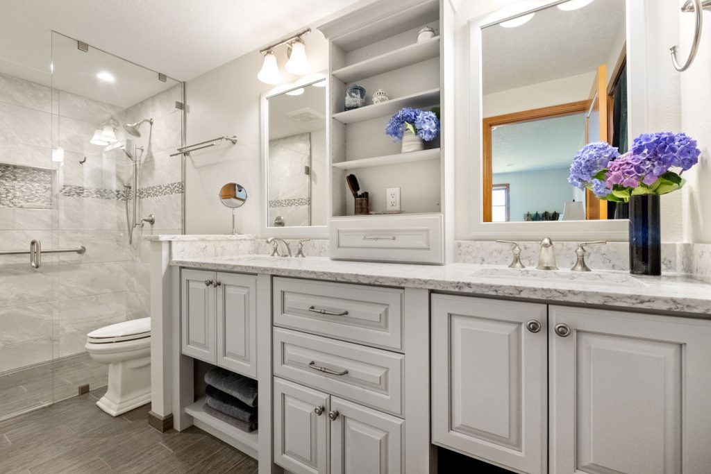 bathroom remodel and design - Henderer Design + Build, Corvallis OR