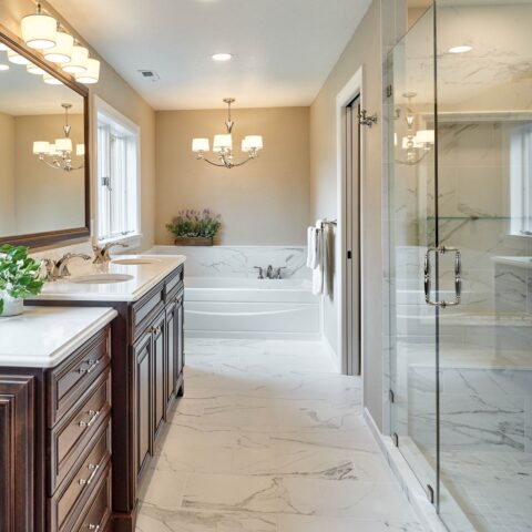 bathroom remodel - traditional design - Henderer Design + Build + Remodel