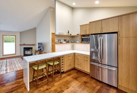 Modern eclectic kitchen remodel, corvallis oregon