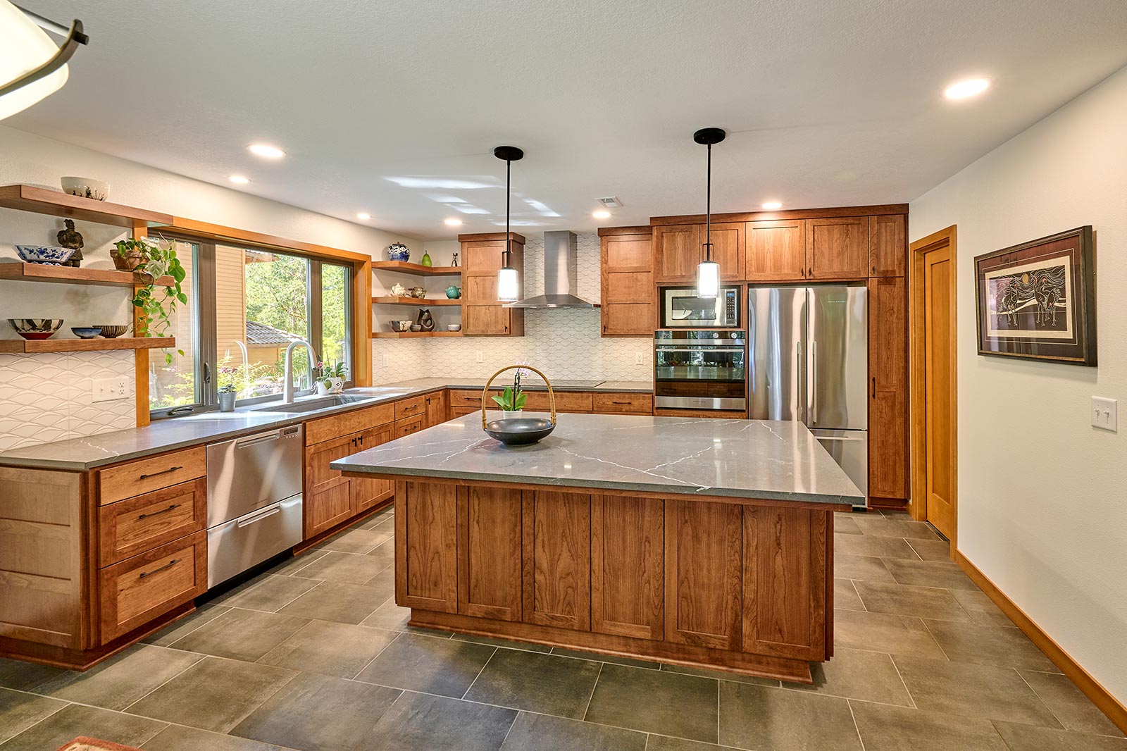 Japanese-inspired Craftsman kitchen remodel