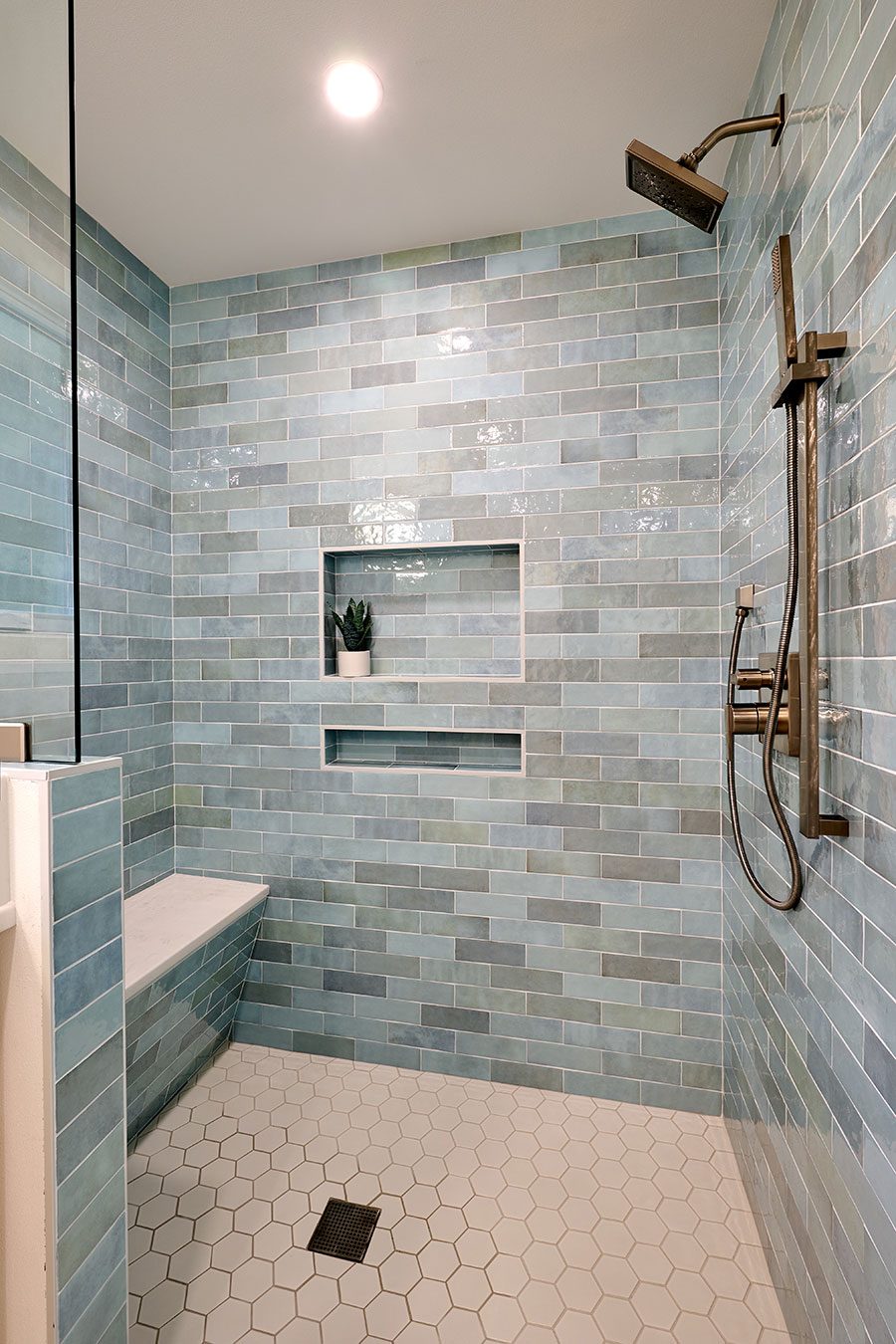 Bathroom remodel, part of a whole house renovation. Henderer Design + Build + Remodel