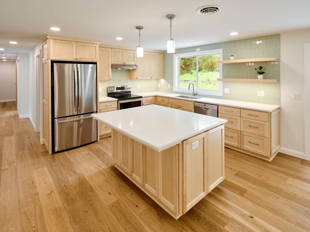 Ranch home remodel. Kitchen renovations by Henderer Design + Build + Remodel